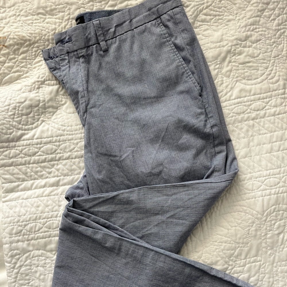 Banana Republic Grey Checkered Aiden Fit Pant